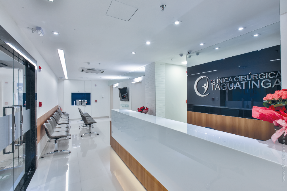 "Recepção da Clínica cirúrgica Taguatinga"